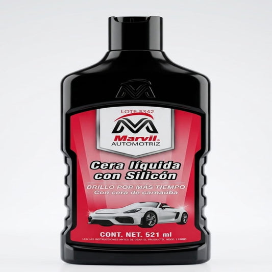 Cera Líquida Con Silicón Marvil Automotriz 521 mL