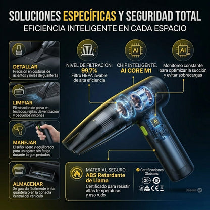 Aspiradora y Sopleteadora Inalámbrica 2 en 1 para Auto