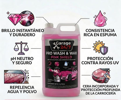 Shampoo Pro Wash & Wax Pink Shield
