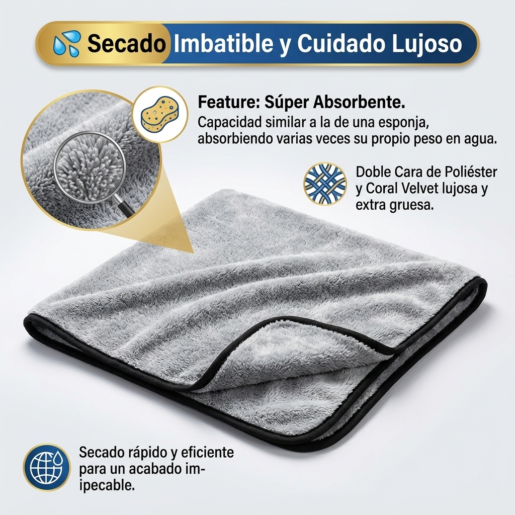 Toalla de Secado SEAMETAL Microfibra Premium