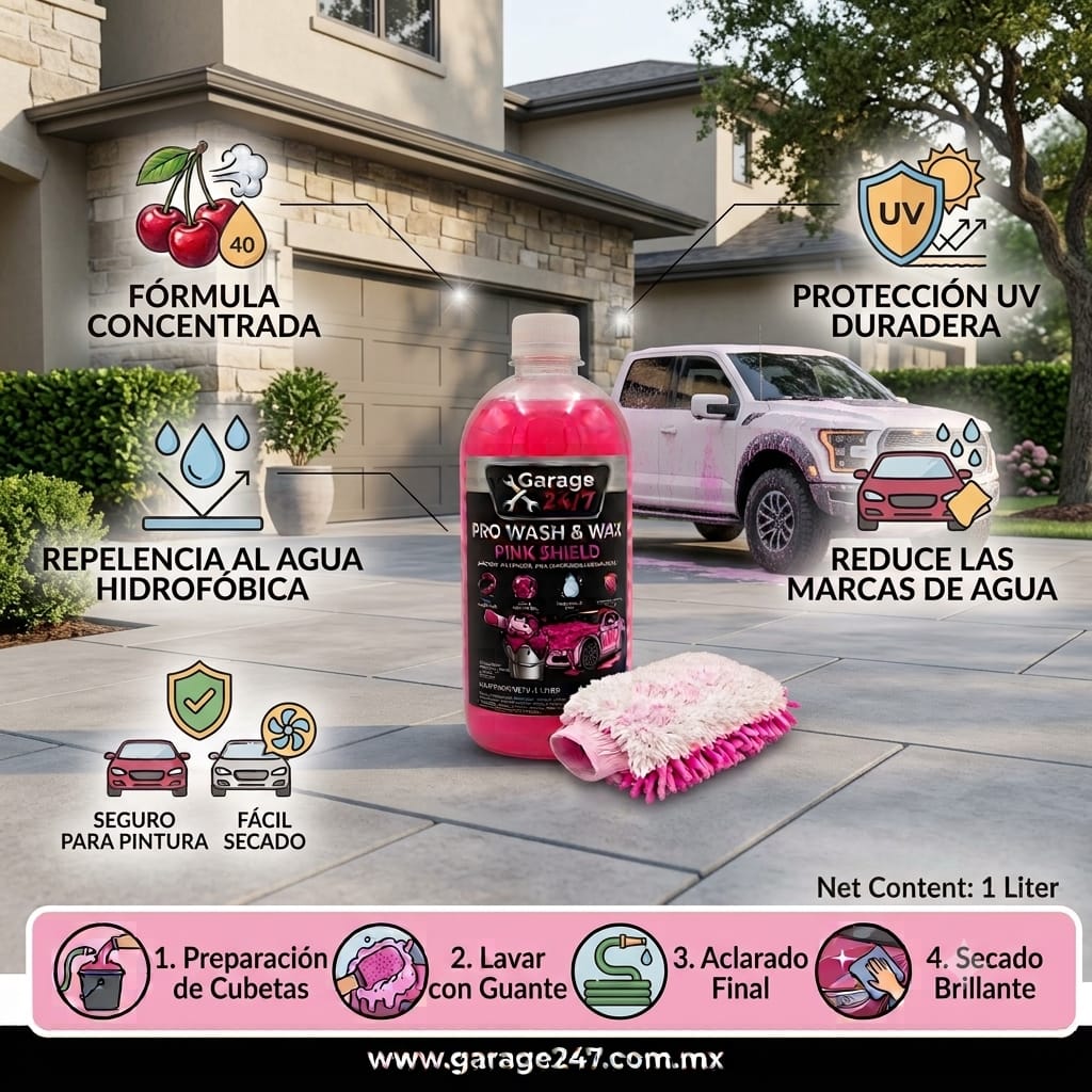 Shampoo Pro Wash & Wax Pink Shield